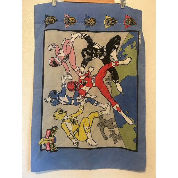 Vintage 1994 Mighty Morphin Power Rangers Pillow Case - Picture 6 of 10
